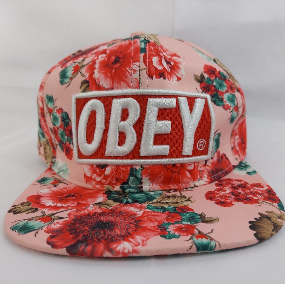 OBEY women's floral snapback